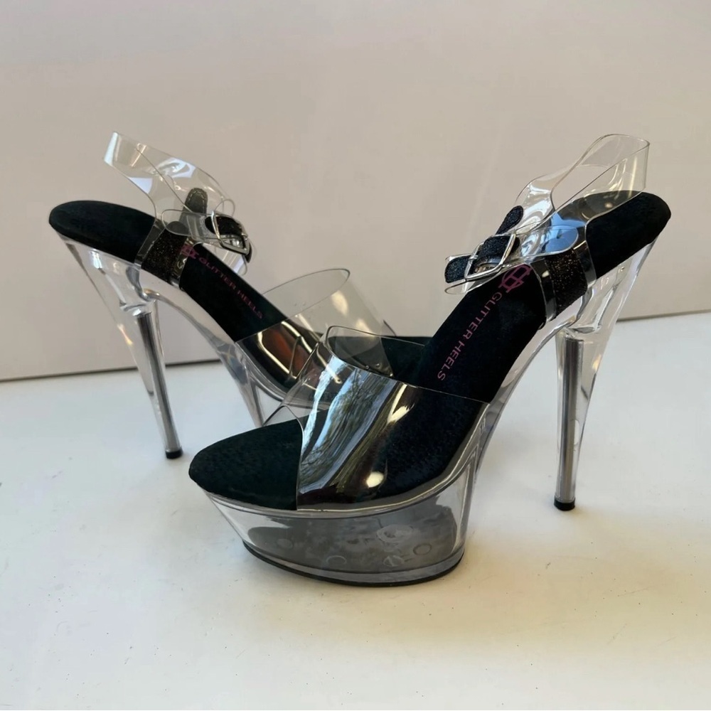 Transparent Platform Heels - Picture 2 of 14